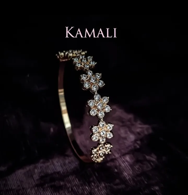 Seven Stone Bangles Bracelet and Kada
Kamali Artificial Gold Plated Impon Jewellers
For full image...