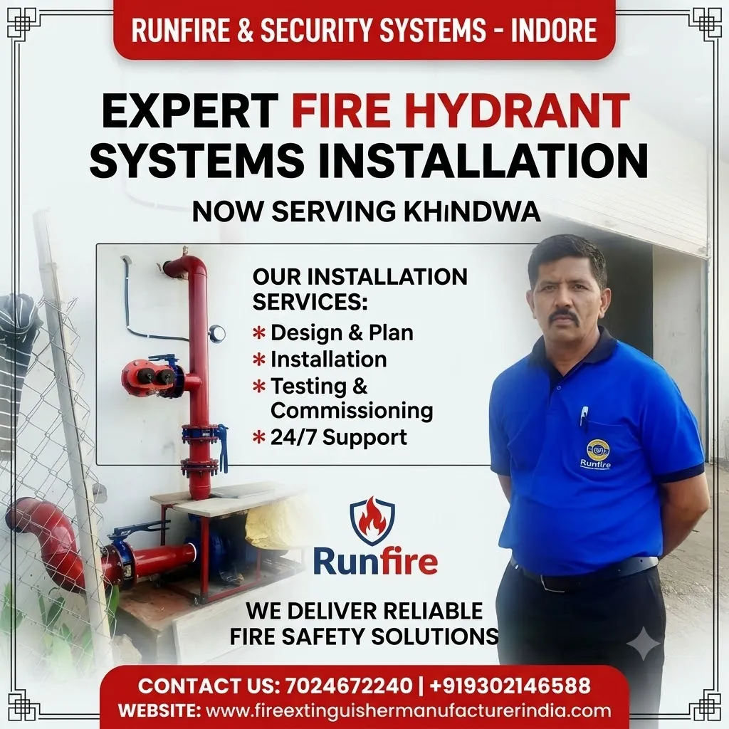 Fire Hydrant System Installation in Khandwa, Madhya Pradesh