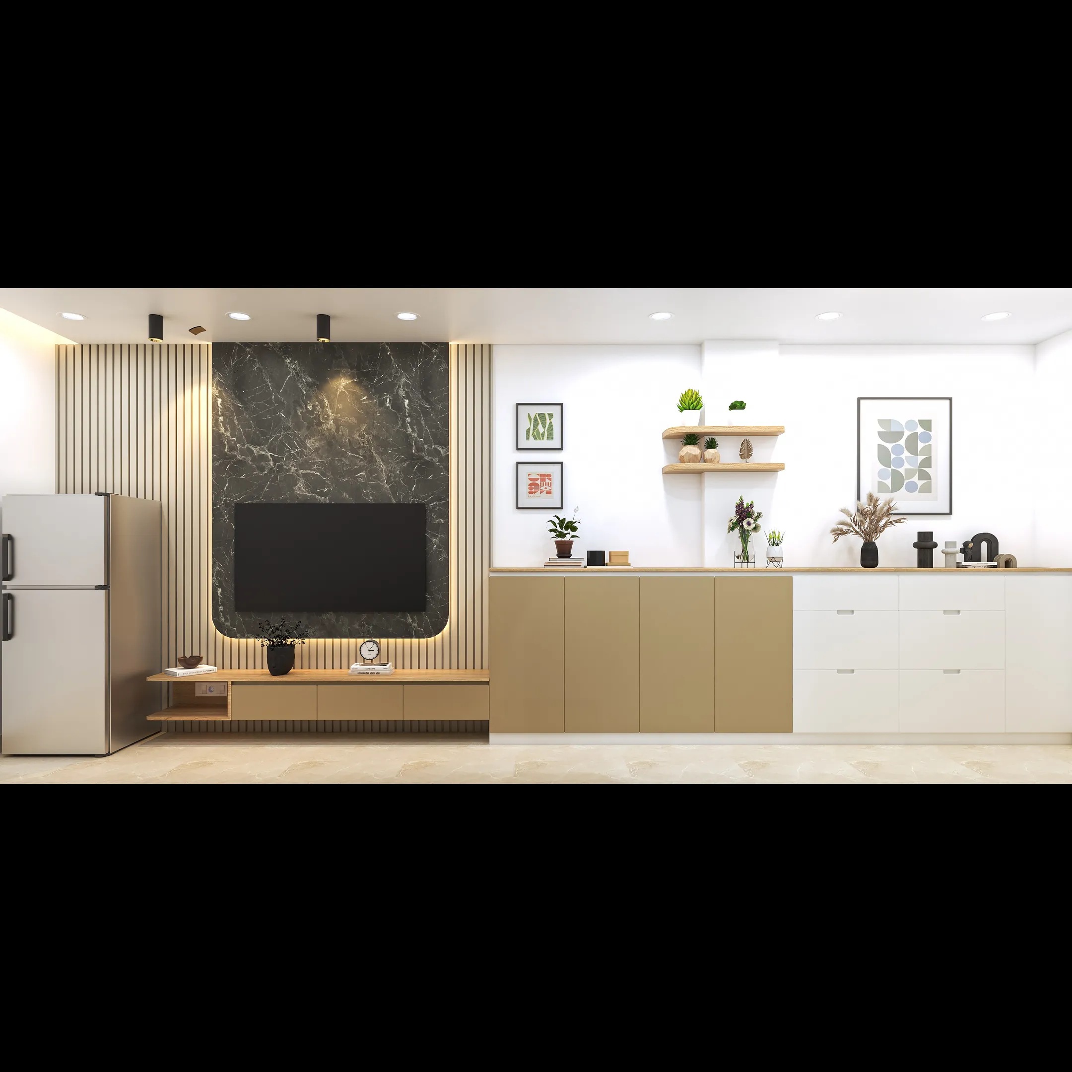Living Room Interior Design in Dwarka: Smart Storage, Elegant TV Units & Turnkey Solutions