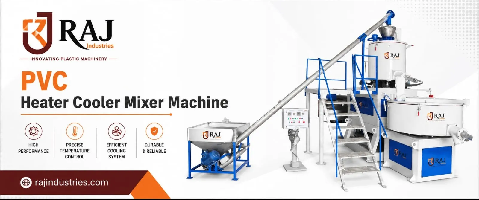A PVC High-Speed Heater Cooler Mixer Machine Manufacturing in Nadiad Gujarat India