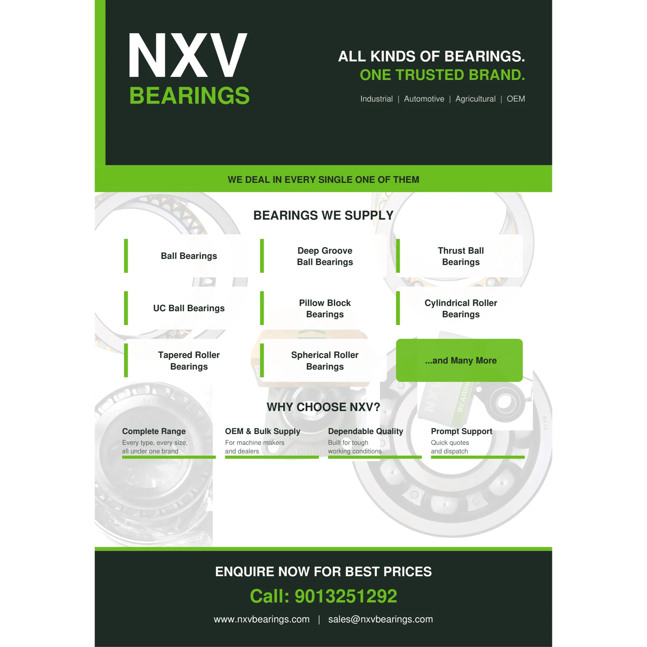 NXV BEARINGS