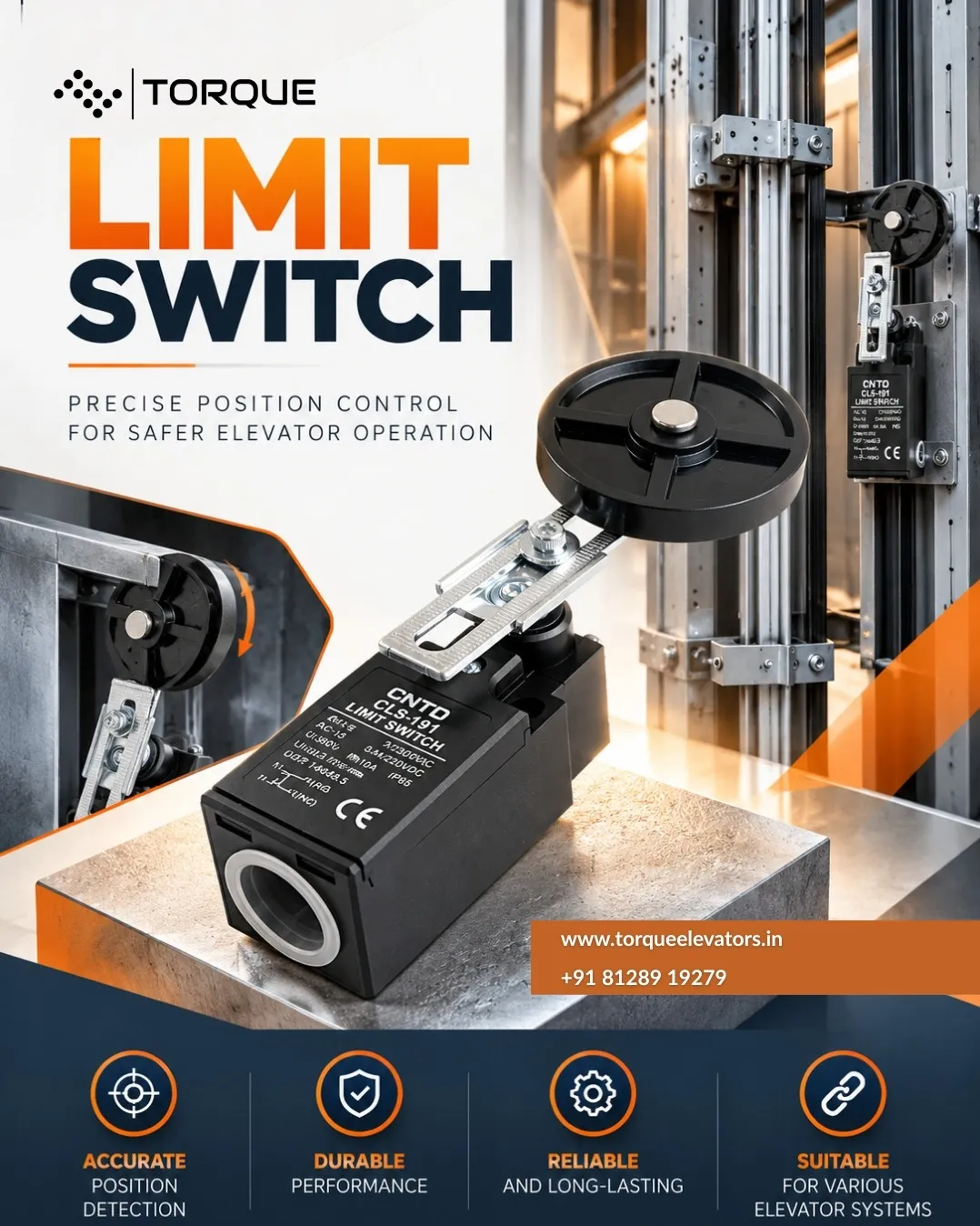 Elevator Limit Switch | Precision where position matters.
Designed for accurate mechanical position ...