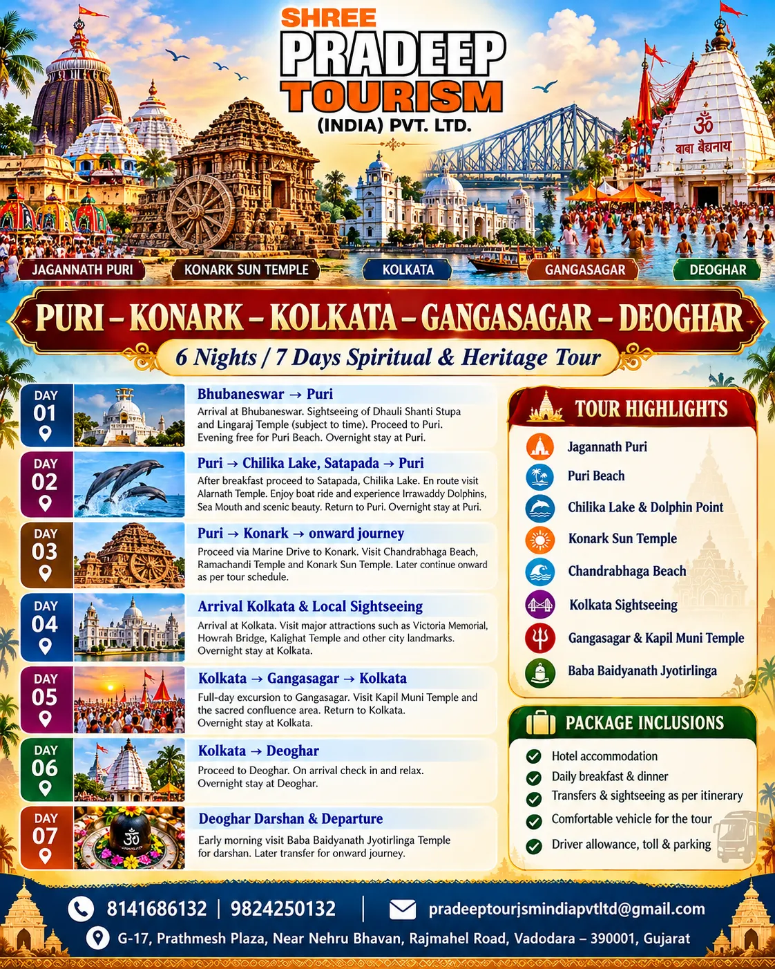 Puri Kolkata Bababaidynath Trip