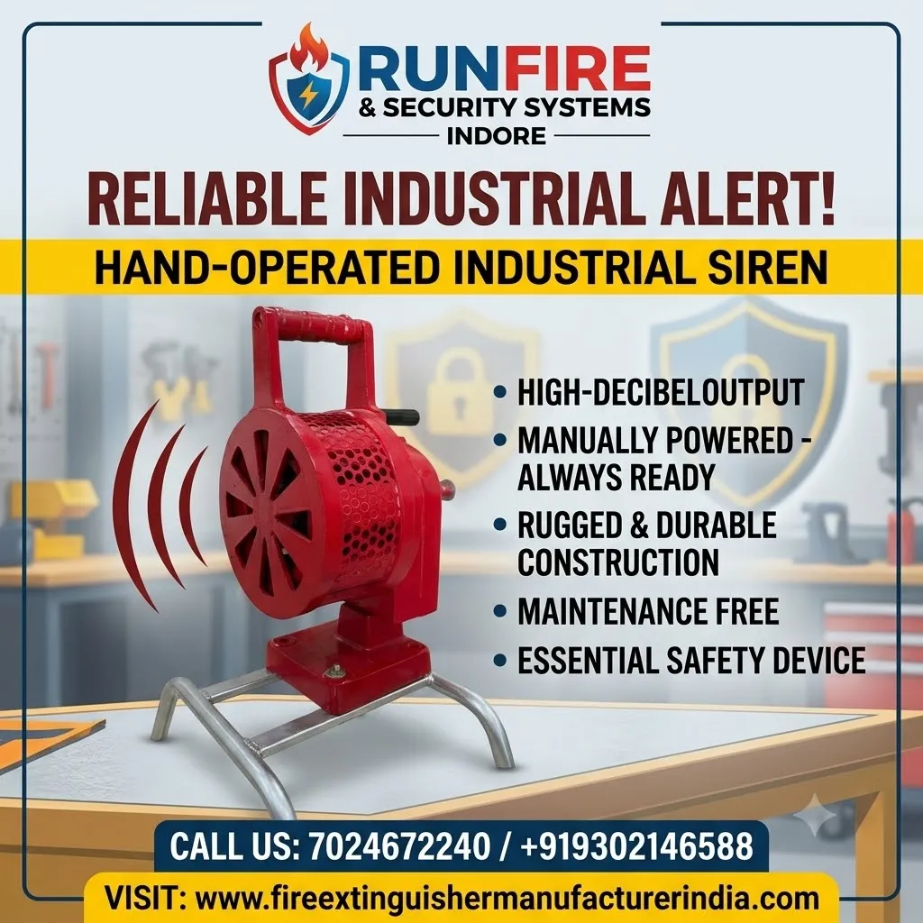 Industrial Hand Operated Siren –