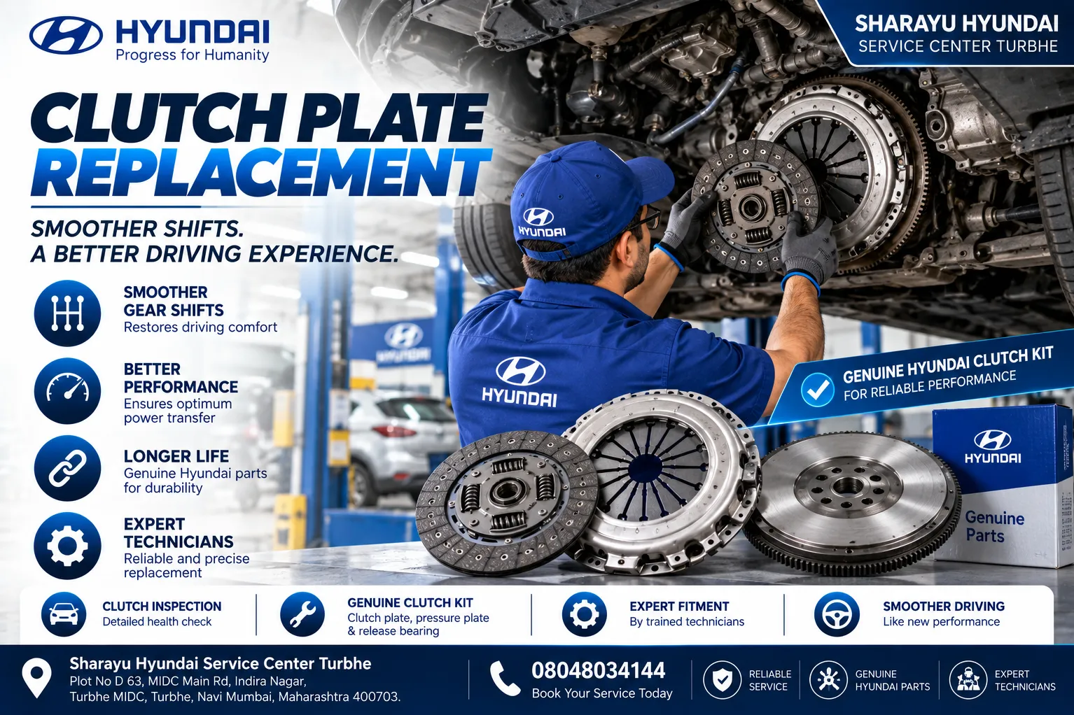 Hyundai Clutch Plate Replacement | Smoother Shifts. Better Drive