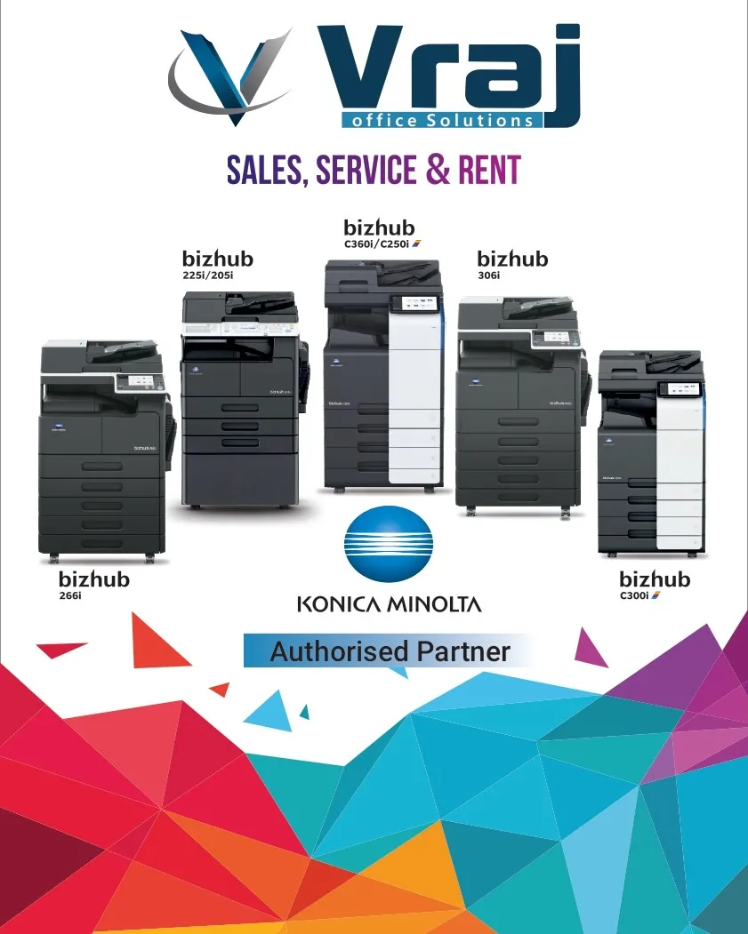 Konica Minolta copier dealer in Porbandar