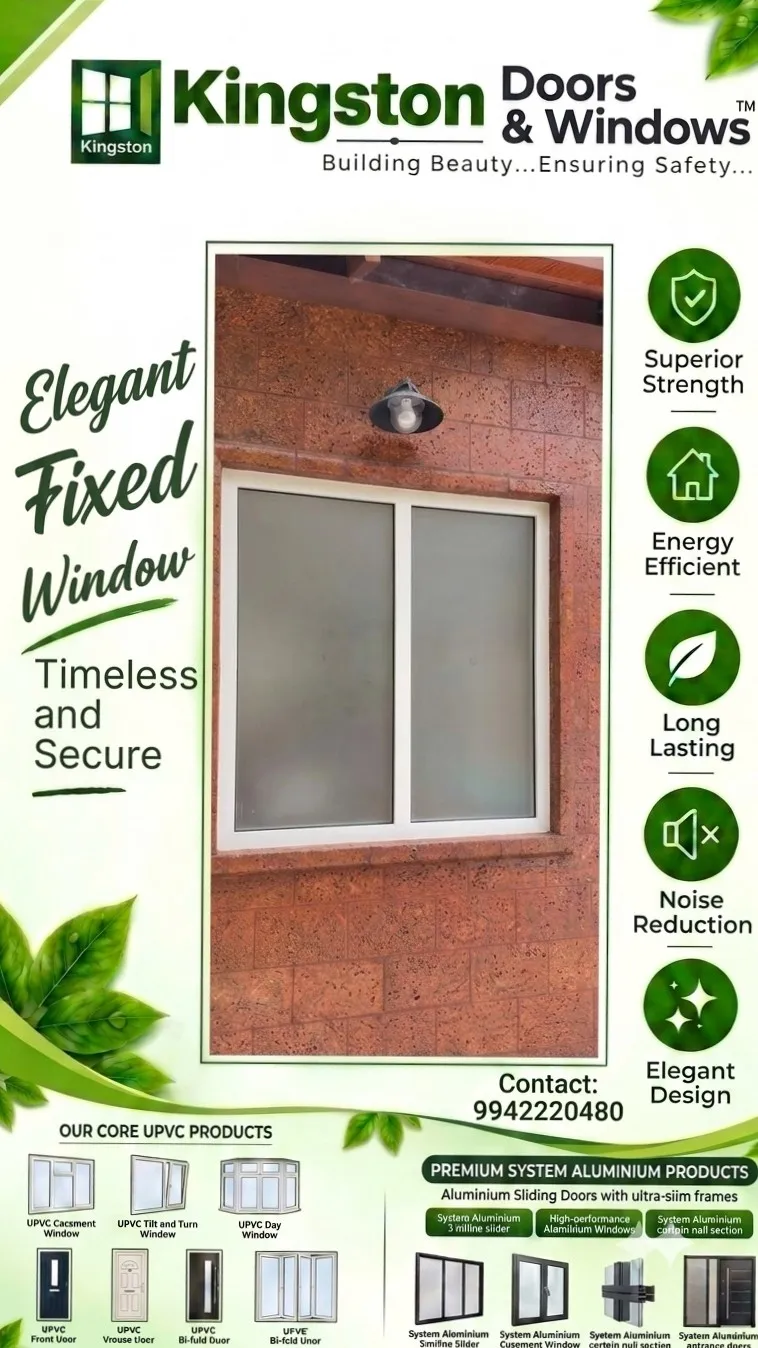upvc fixed window manufacturer in coimbatore