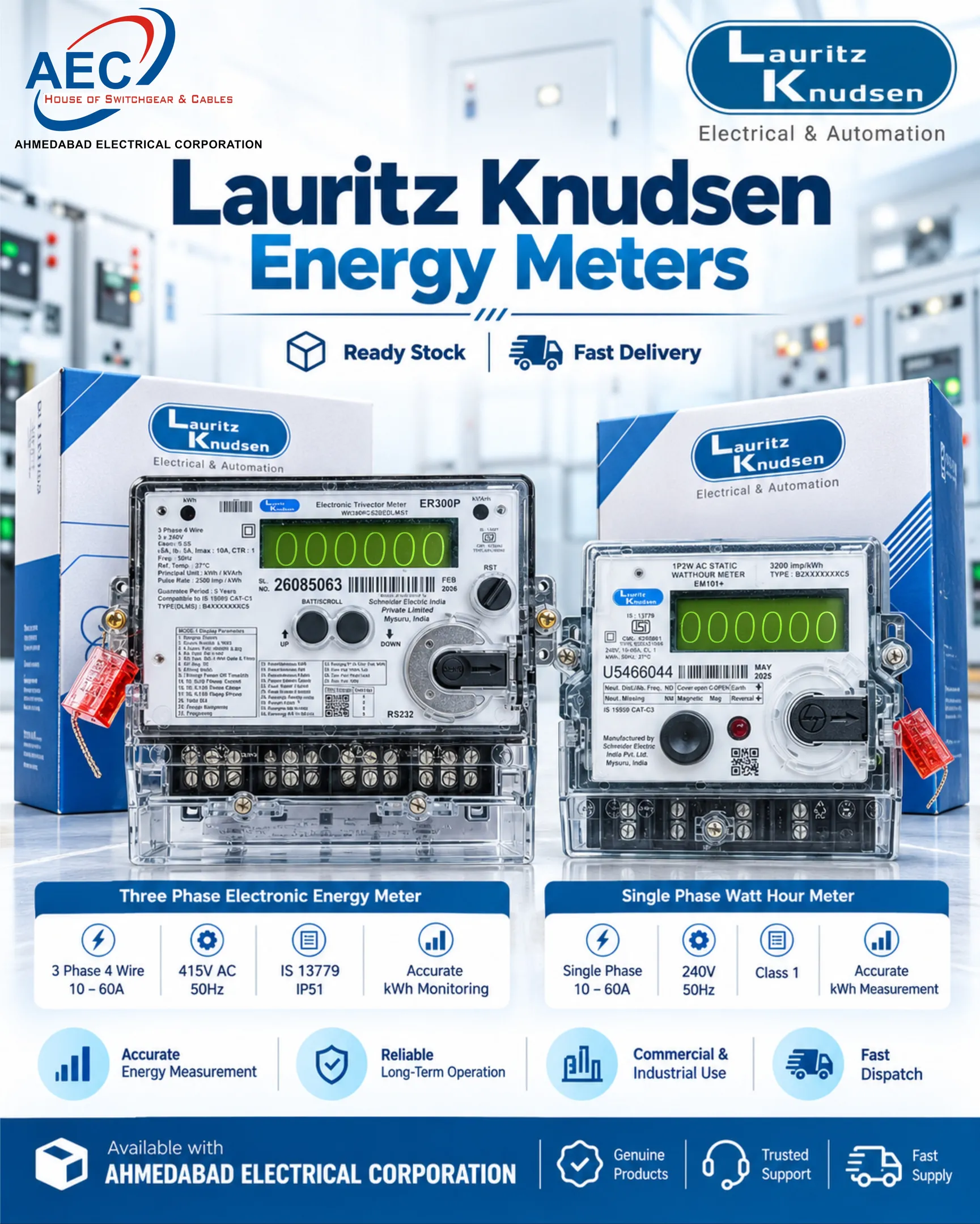 Lauritz Knudsen Switchgear Dealer Aji GIDC Rajkot