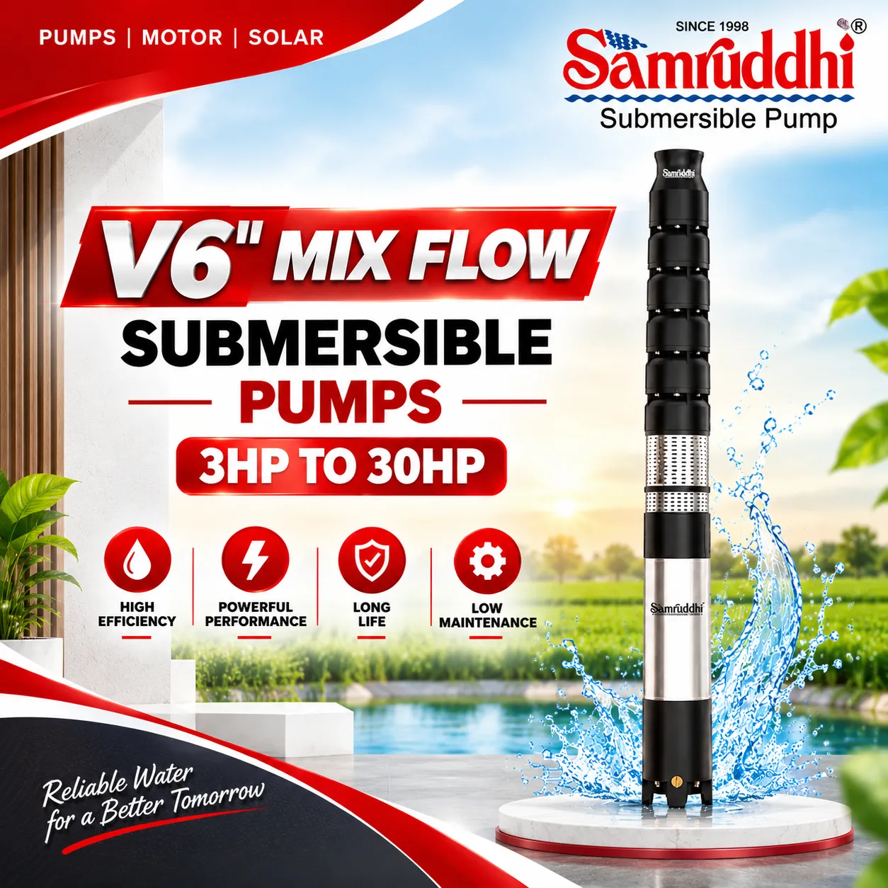 7.5 HP V6 Submersible Pump Palanpur Gujarat