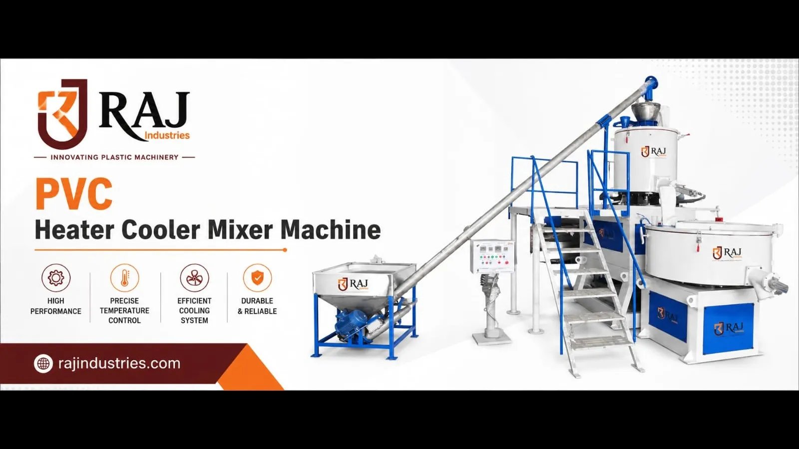 A PVC High-Speed Heater Cooler Mixer Machine Manufacturin Malerkotla Punjab India
