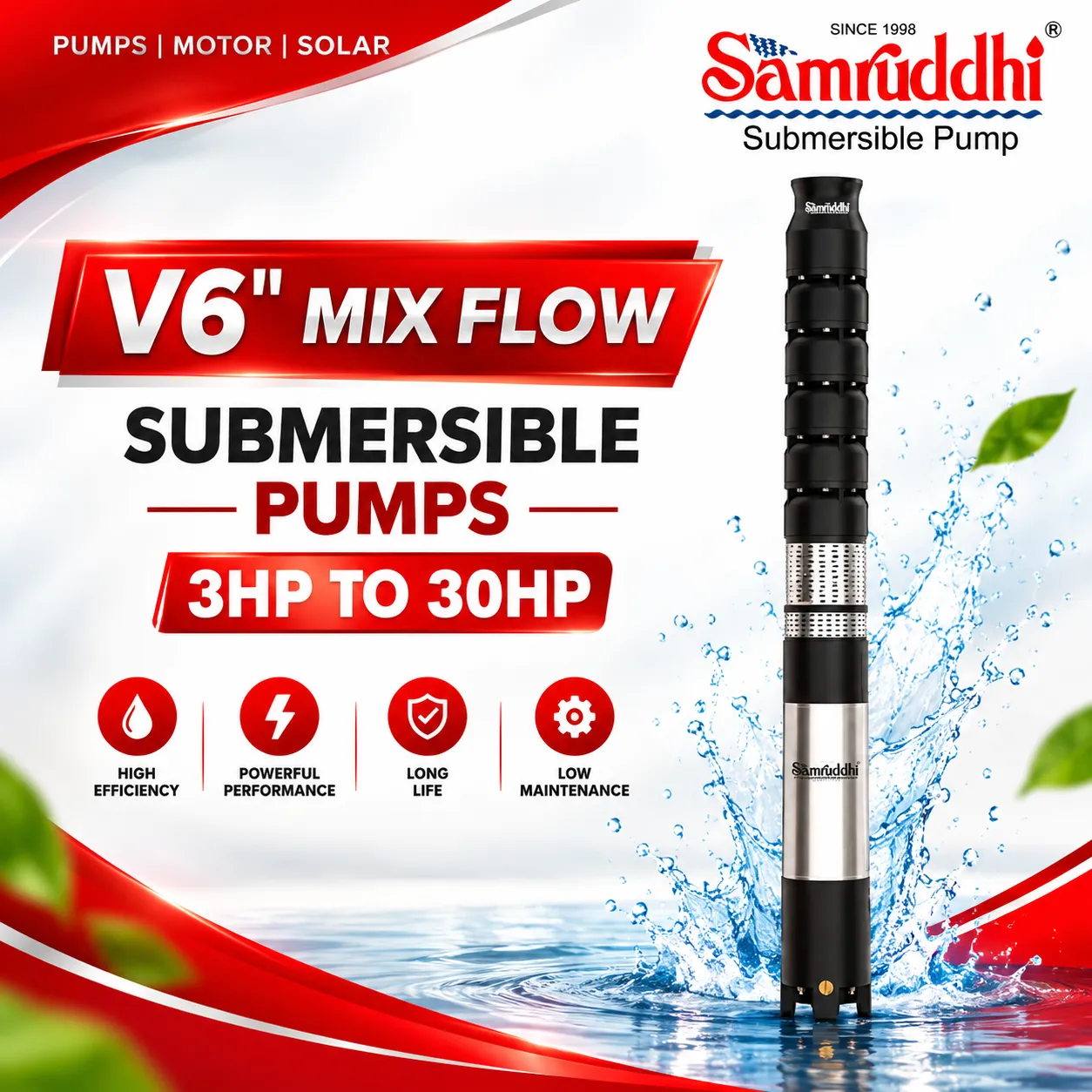 5 HP V6 Submersible Pump Deesa Gujarat