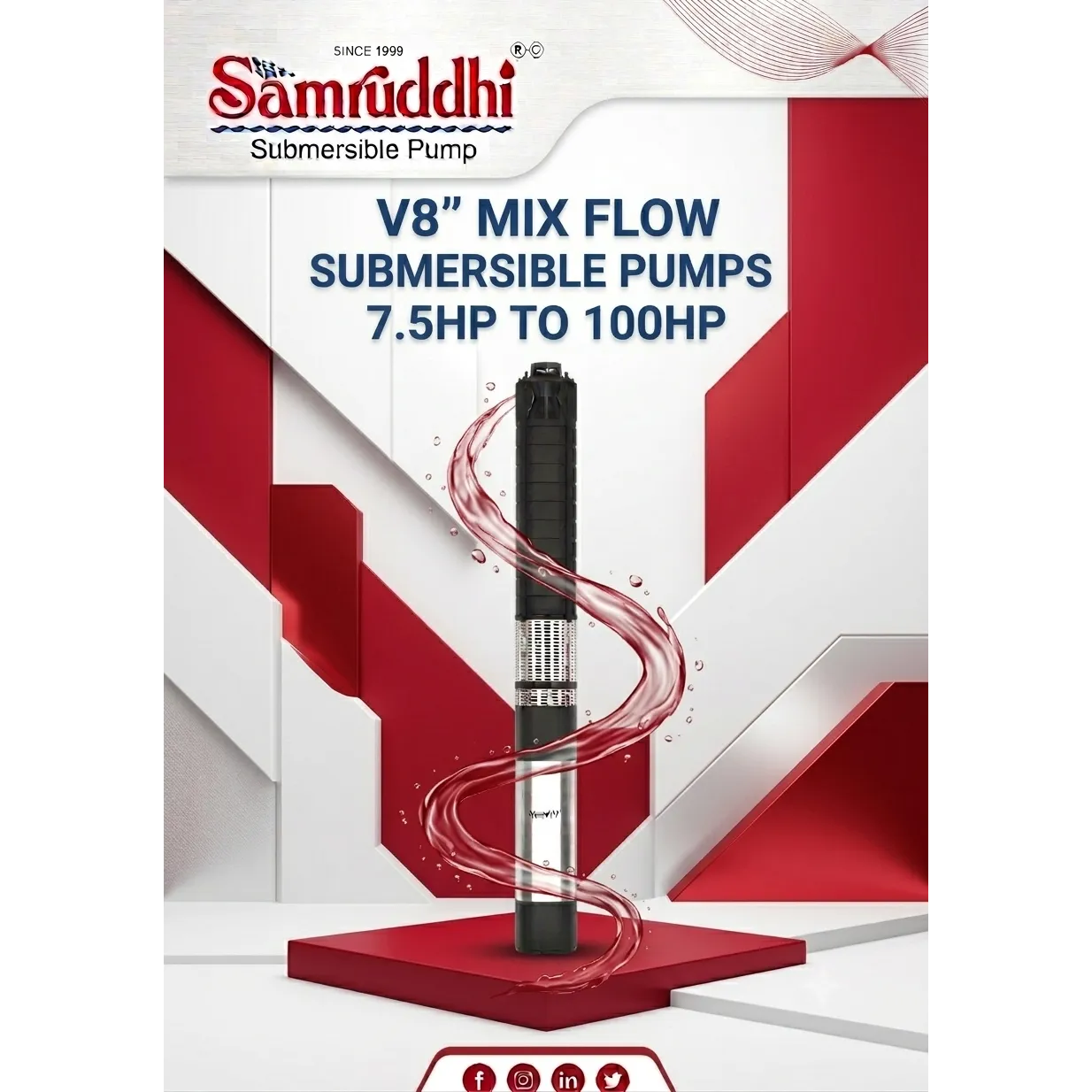 10 HP V8 Submersible Pump Deesa Gujarat
