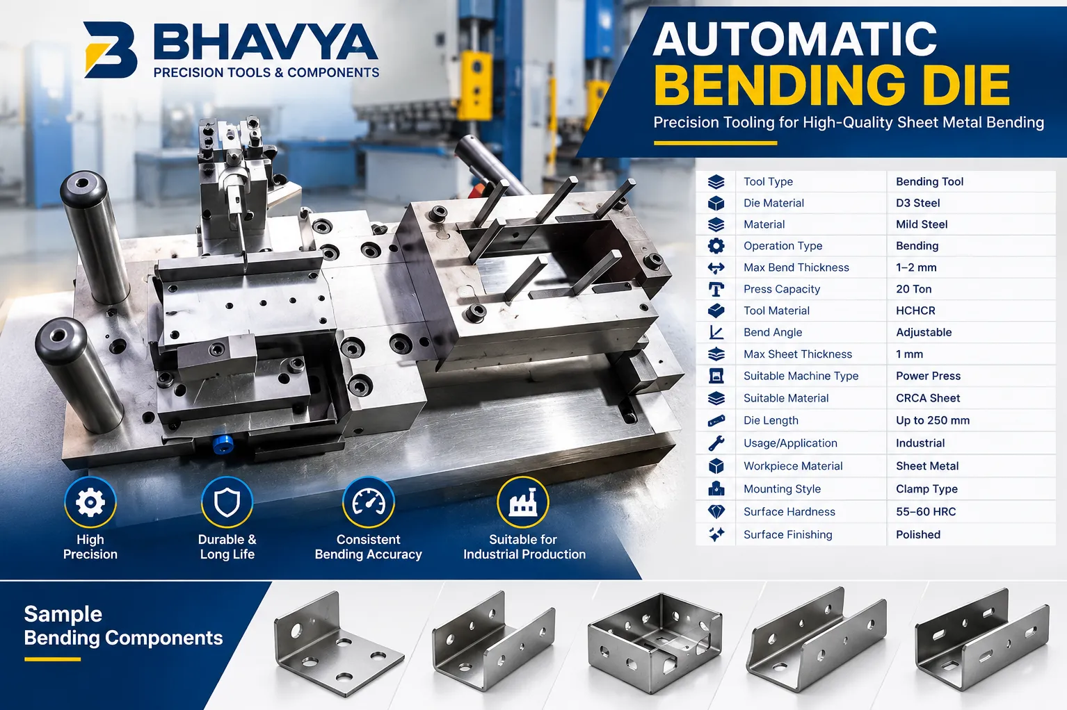 Automatic Bending Die Manufacturer in Noida & Delhi NCR | Bhavya Precision Tools