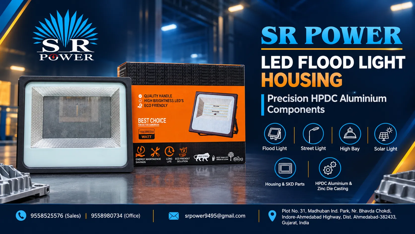 LED LIGHT HOUSING AND FIXTURES MANUFACTURING IN AHMEDABAD