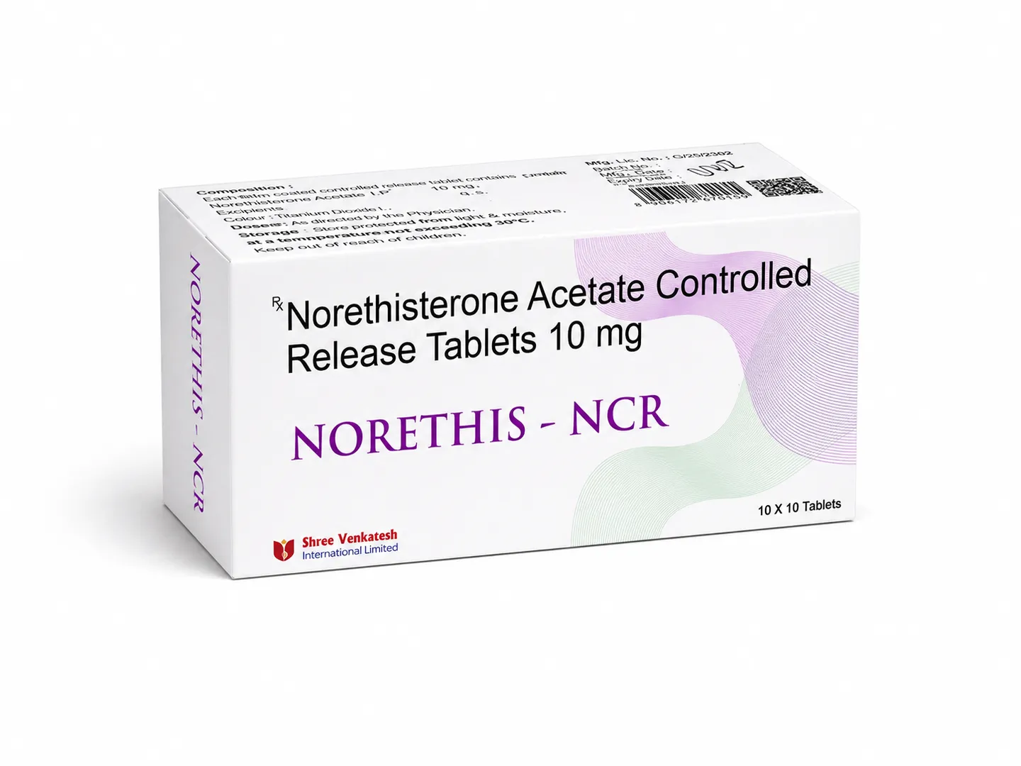 Norethis NCR (Norethisterone Acetate Controlled Release 10mg) Tablets: Verified Pharmaceutical Exporter from India | Bulk Supplier for USA, UK, Australia, Thailand, Singapore & Jamaica image 1