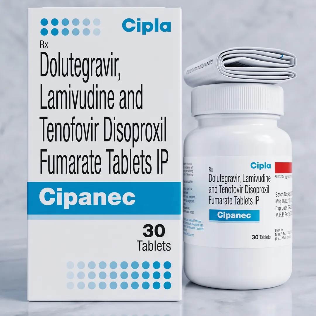Cipanec Tablets (Tenofovir+Lamivudine+Dolutegravir) Exporter in Morocco, Kenya, Singapore, Austrilia