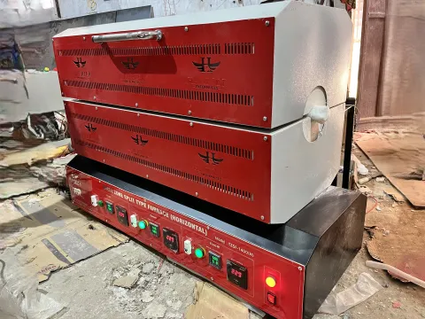 Three Zone High Temp Tube Furnace 1400°C image 1