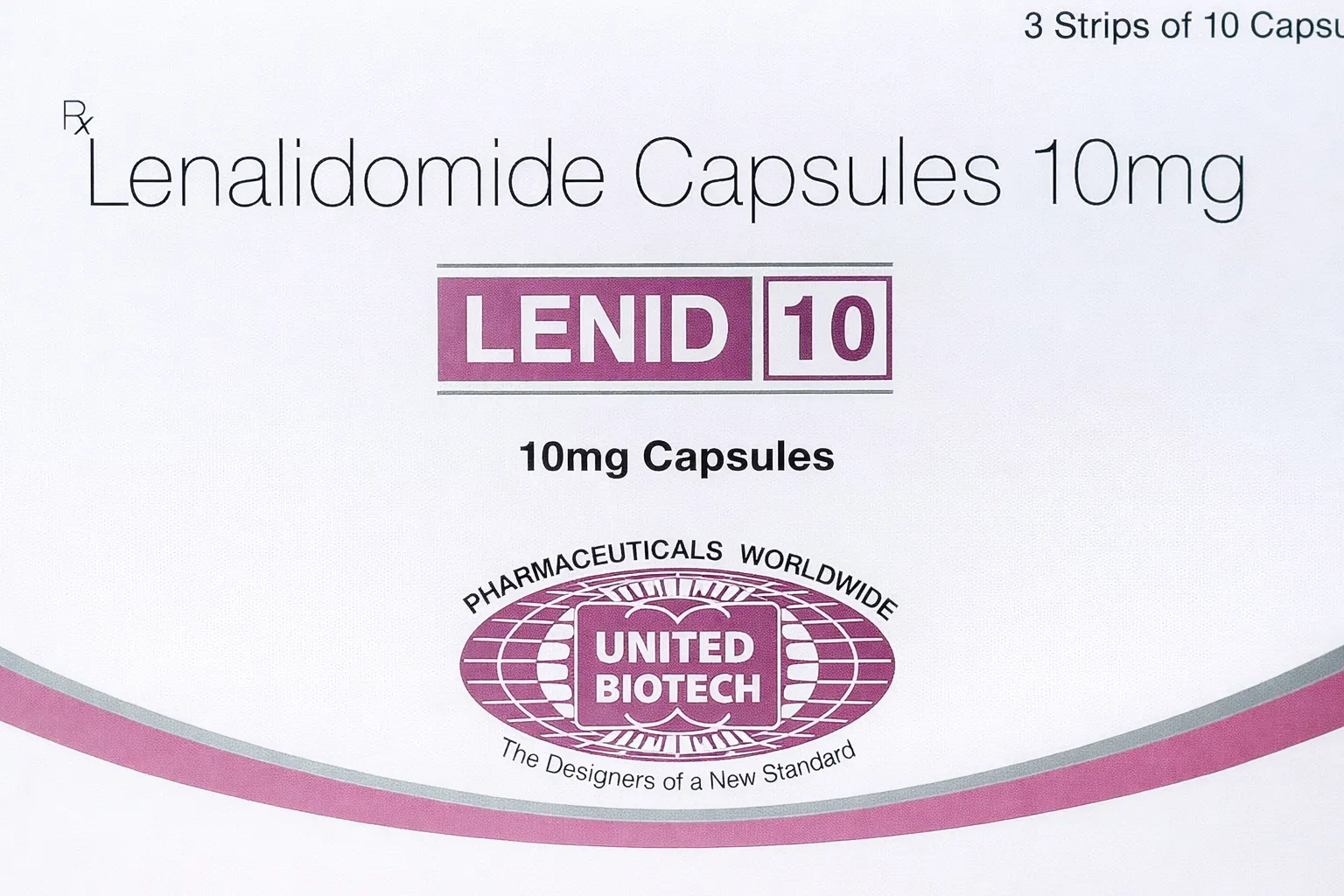 Lenid 10mg Capsule Exporter from India | Bulk Lenalidomide Supply to Washington, London, Bangkok, Canberra, Singapore, & Kingston | Ernest Impex image 1