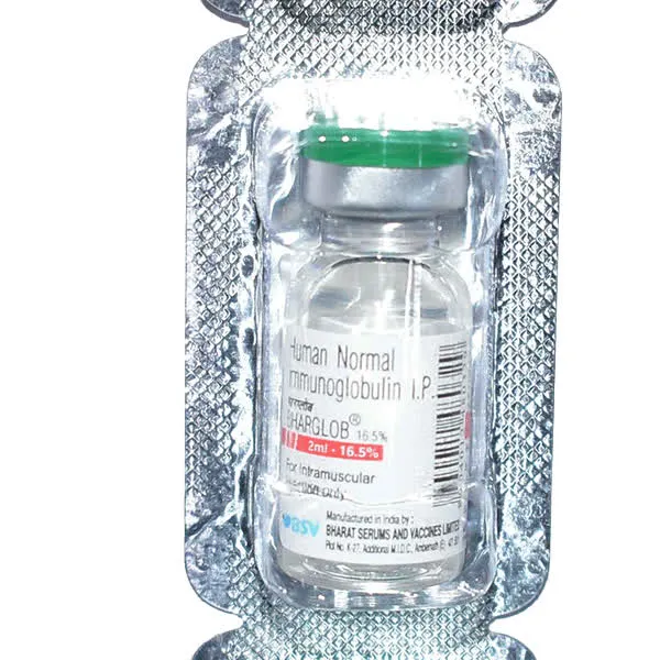Bharglob 16.5% (Human Normal Immunoglobulin) Injection image 1