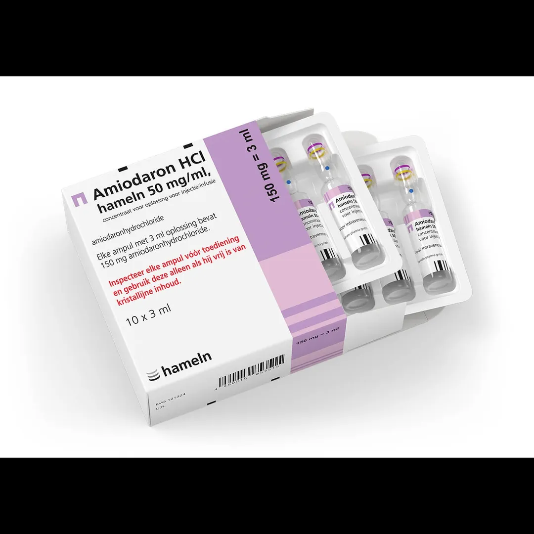 Amiodarone HCl Injection 50 mg/ml – Global Supply from India | Trusted Exporter for Hospitals