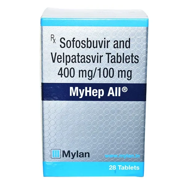 Myhep All 400mg/100mg (Sofosbuvir + Velpatasvir ) Tablet image 1