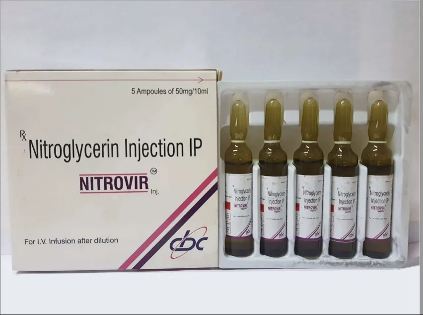 Nitroglycerin Injection 5mg/10mg/25mg/5ml – Uses, Dosage, Price & Fast Global Export | Cordium Pharm