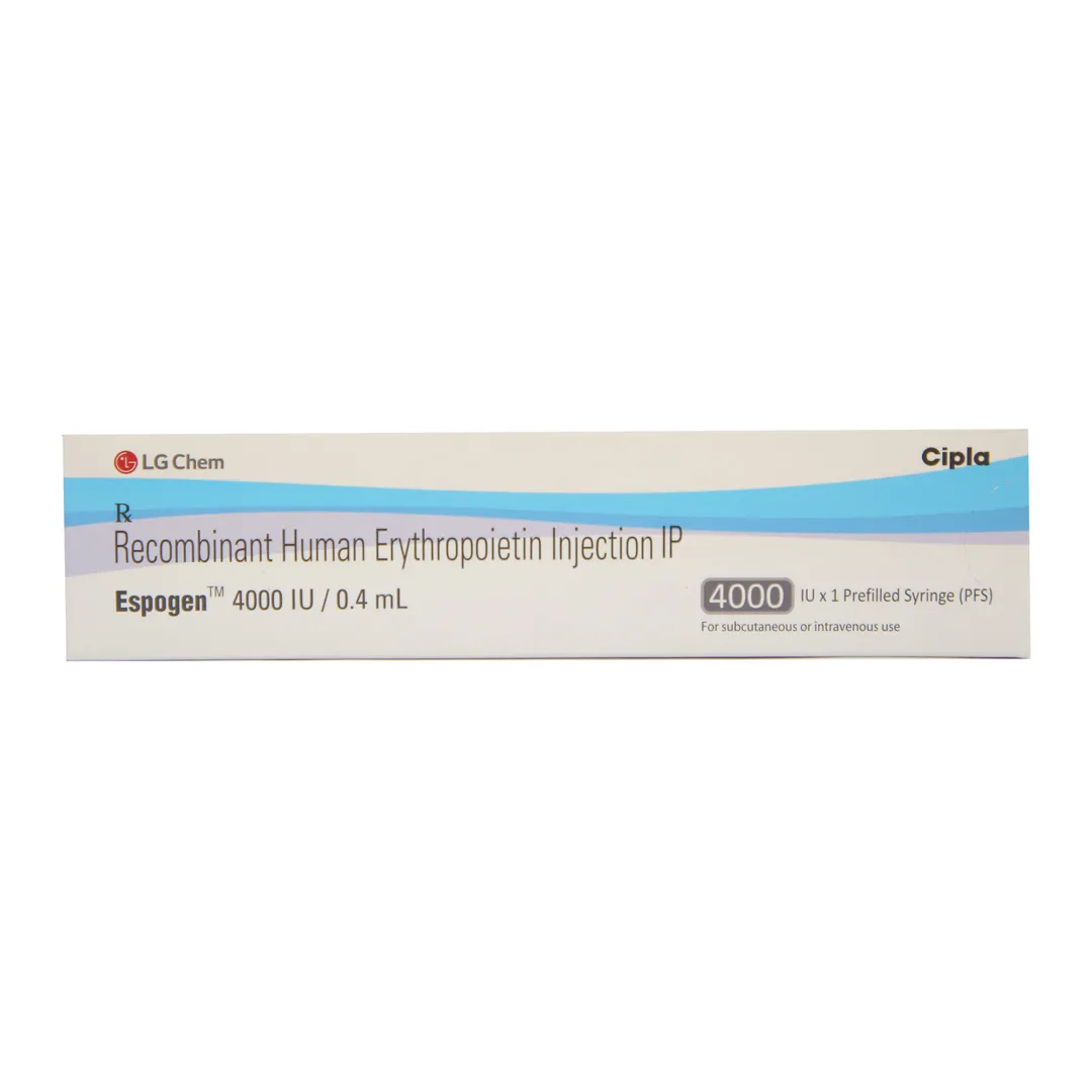 Espogen 10000 IU (Recombinant Human Erythropoietin Alfa) Injection image 1