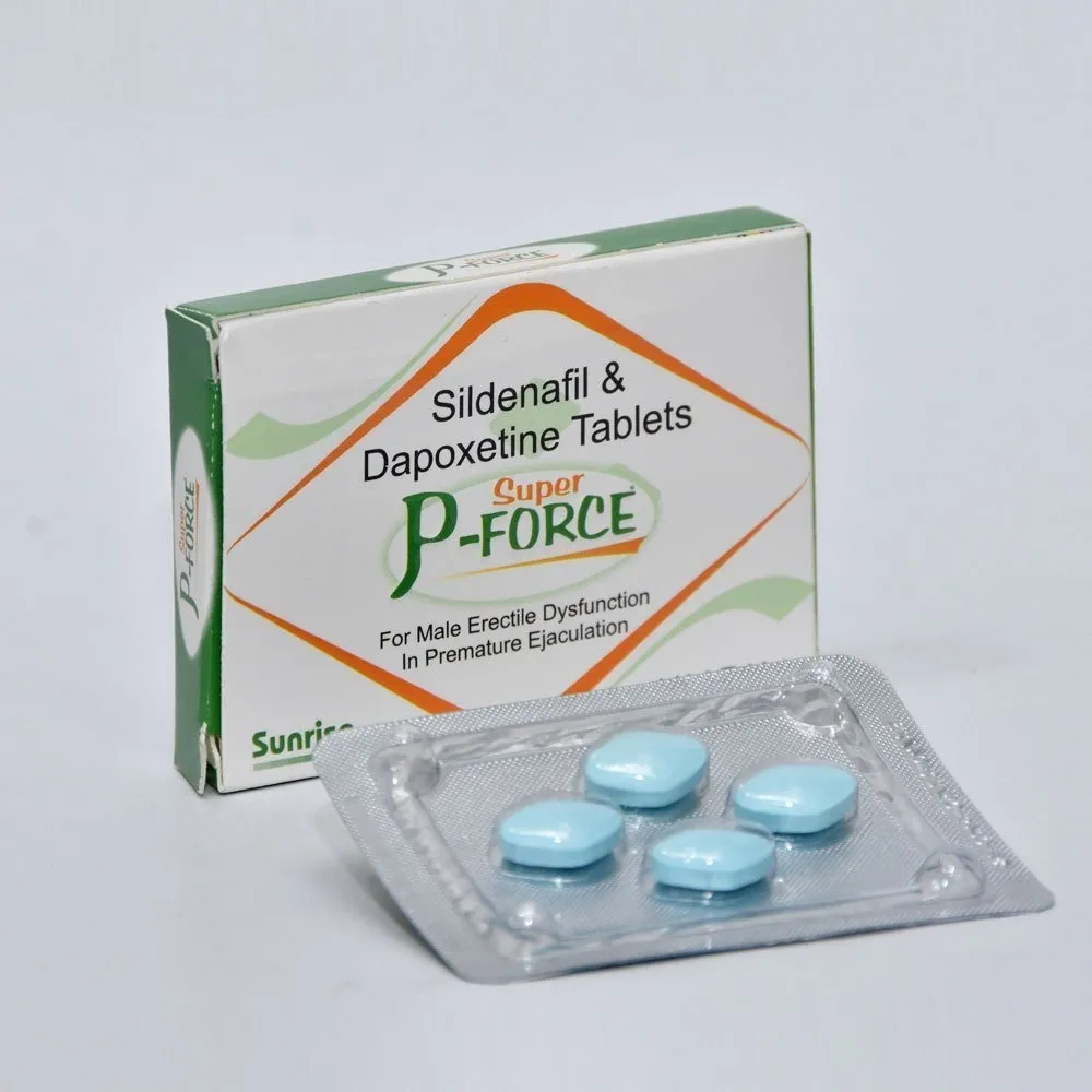 Buy Super P Force Tablet Online | Sildenafil & Dapoxetine Tablets Exporter India | Global Delivery