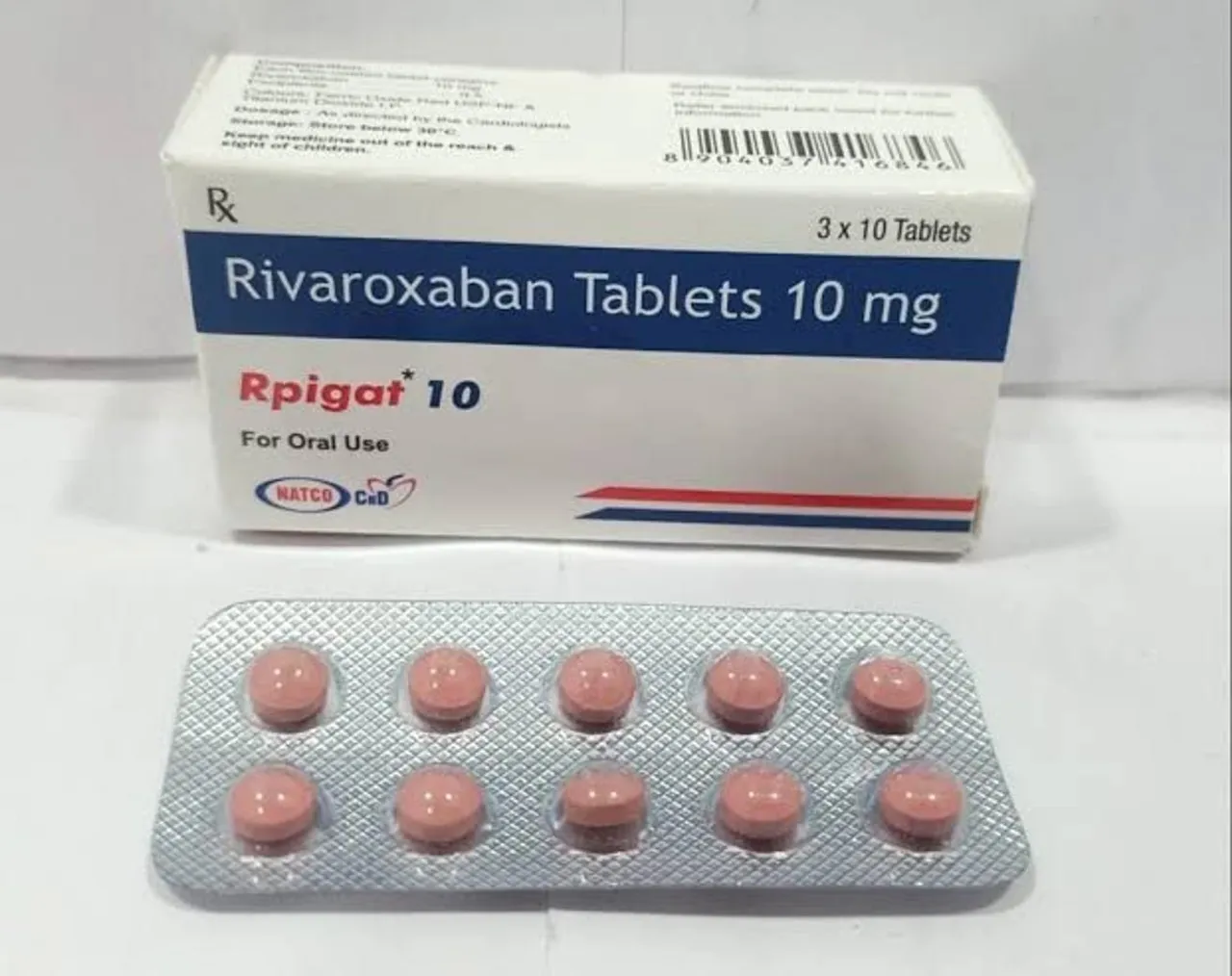 Rpigat 10mg (Rivaroxaban) Tablet image 1