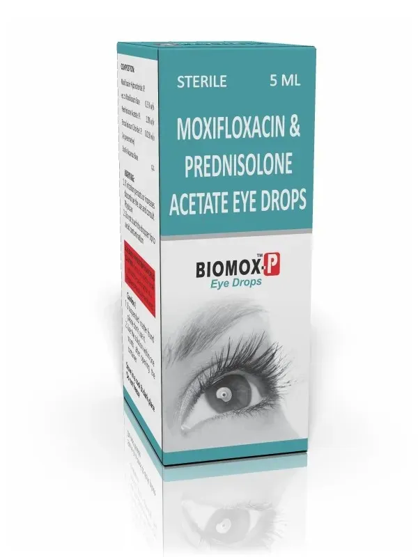 Biomox.p (Moxifloxacin & Prednisolone Eye) Drops image 1