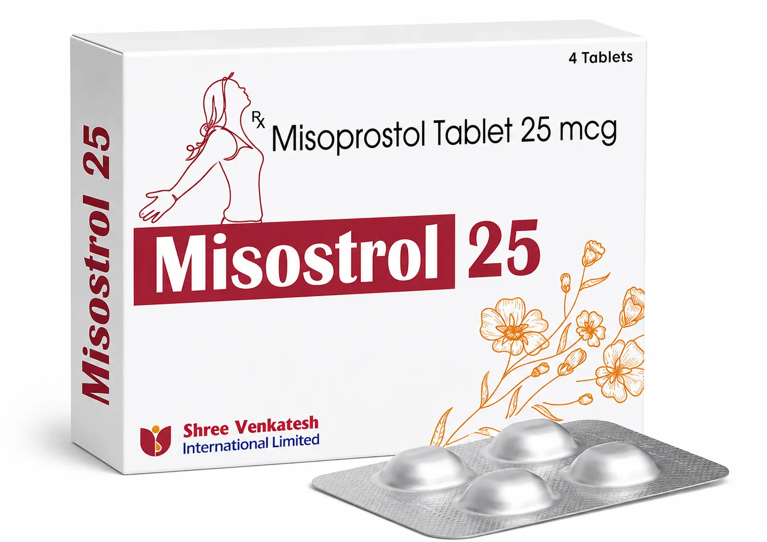 Misostrol (Misoprostol 25mcg) Tablets: Verified Pharmaceutical Exporter from India | Bulk Supplier for USA, UK, Australia, Thailand, Singapore & Jamaica image 1