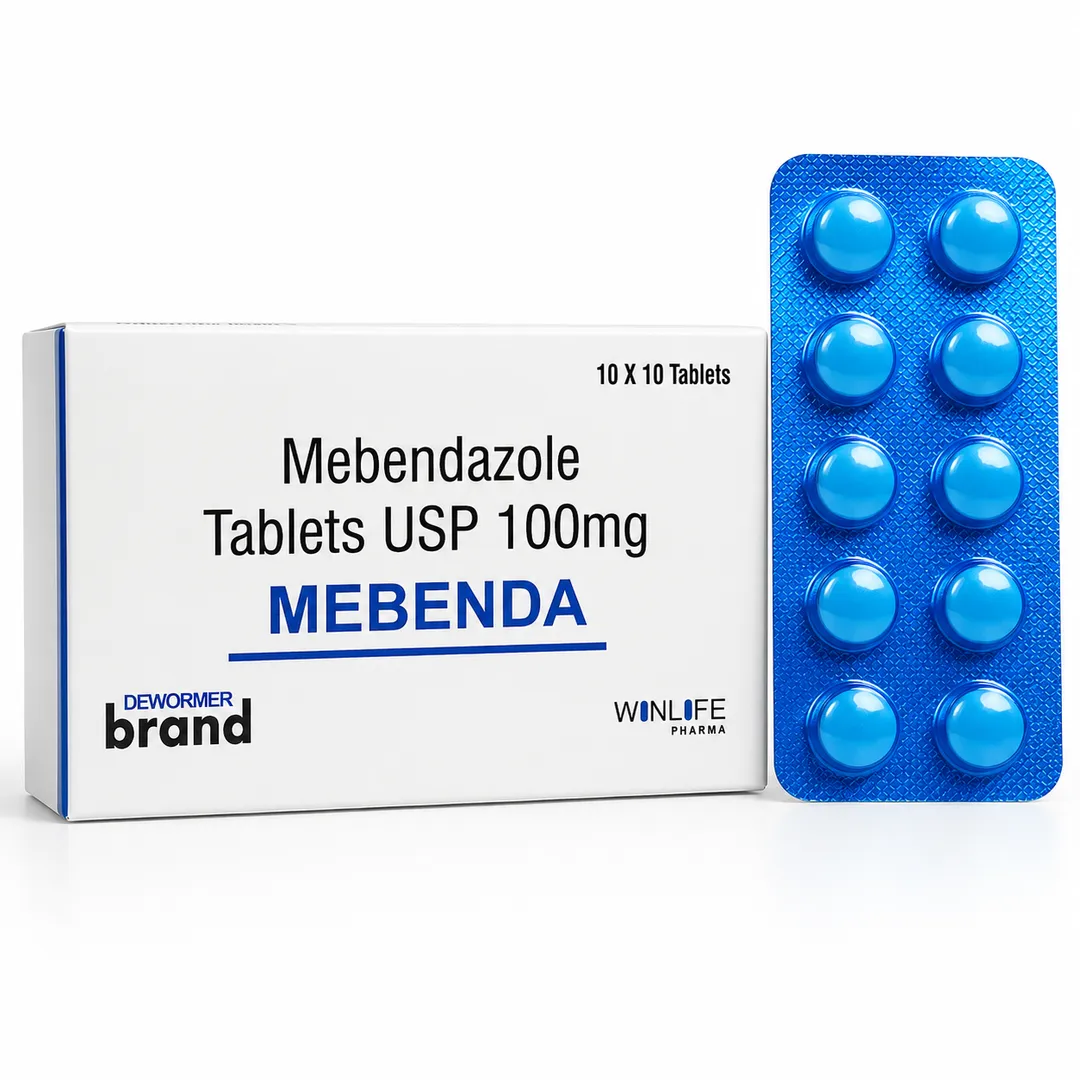 Order Mebendazole 100 mg tablet image 1
