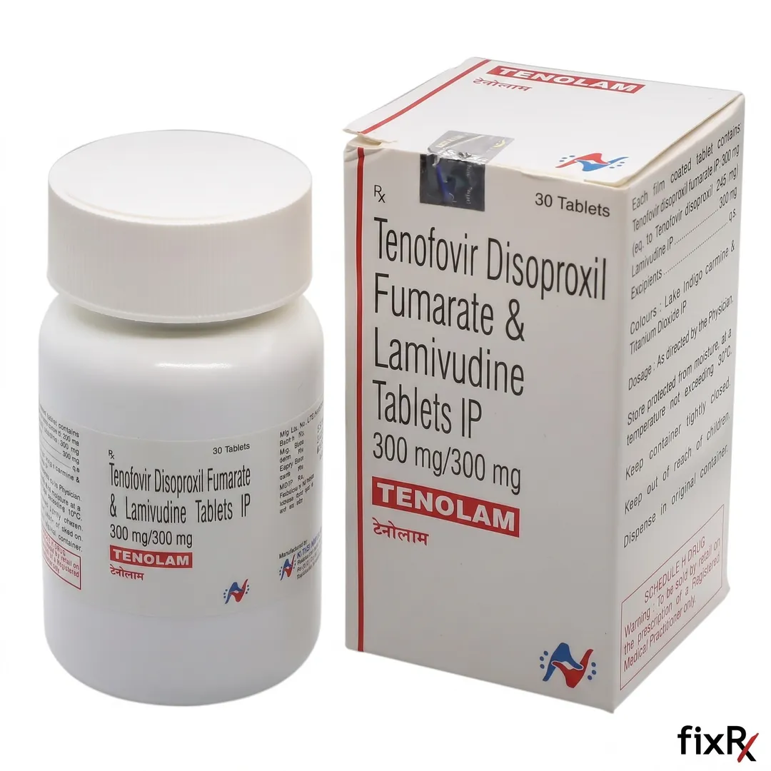 Tenolam Tablets (Tenofovir Disoproxil + Lamivudine) – Best Price in UAE, UK, South Africa, Singapore