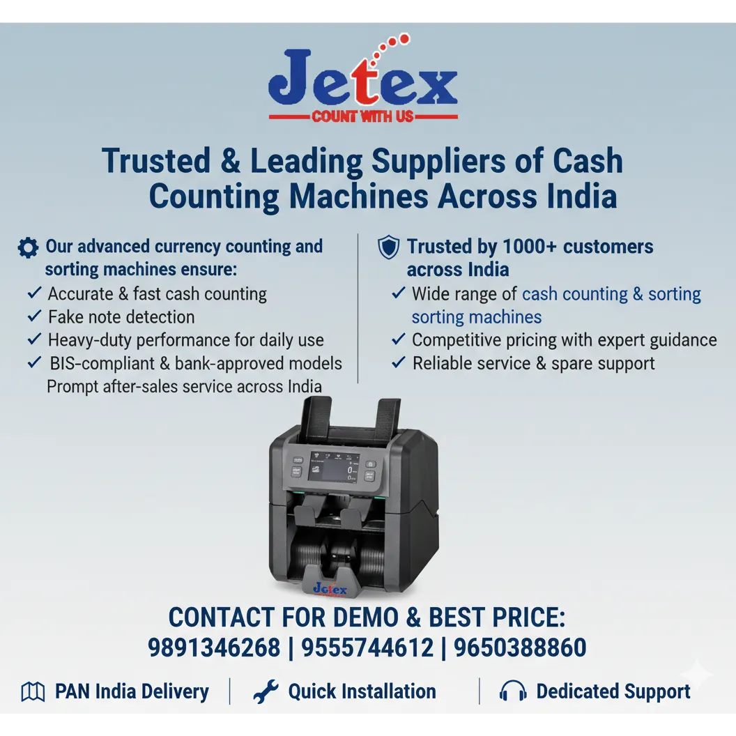 Trusted & Leading Suppliers of Cash Counting Machines Across India