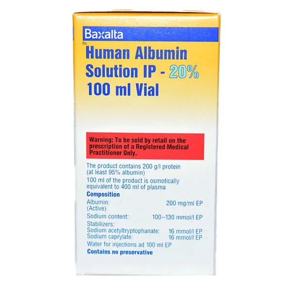 HUMAN ALBUMIN 20% (Albumin) 100ML image 1