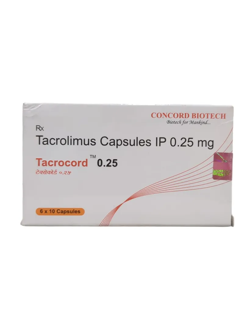 Tacrocord 0.25mg (Tacrolimus) Tablet image 1