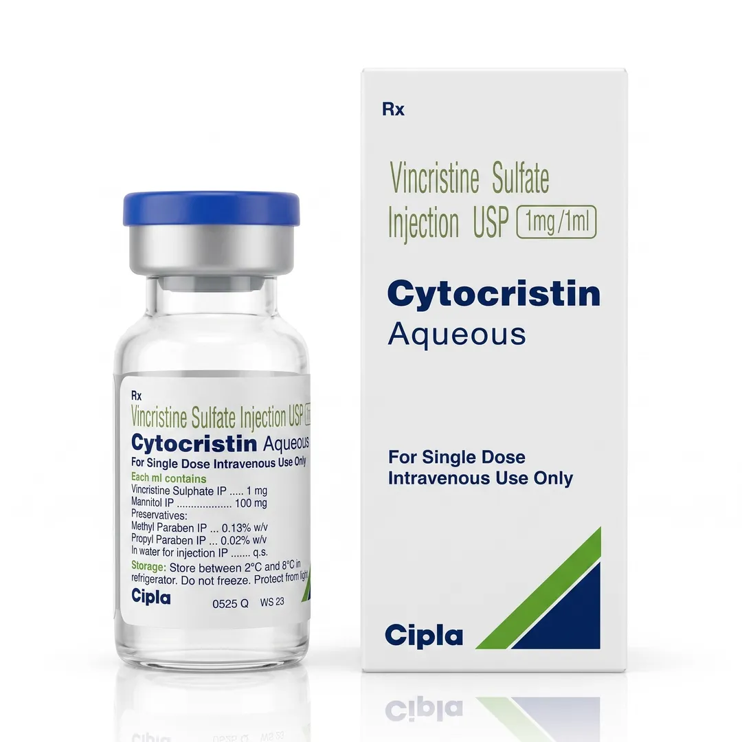 Vincristine 1mg Injection Exporter from India | Supplier for USA, UK, UAE, South Arica & Singapore