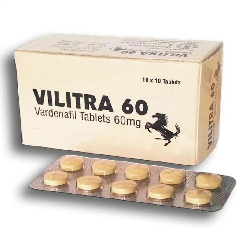 Vilitra 60mg Tablet (Vardenafil) – Powerful ED Solution | Fast Global Delivery from India to USA, UK