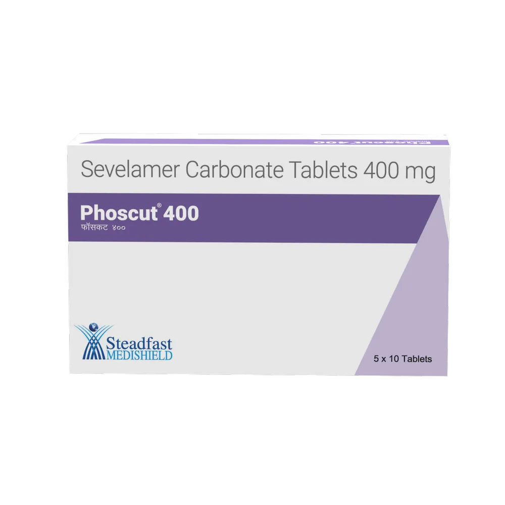 Phoscut 400 mg (Sevelamer) Tablet Exporter from India – Fast Delivery to USA, UK & Singapore image 1