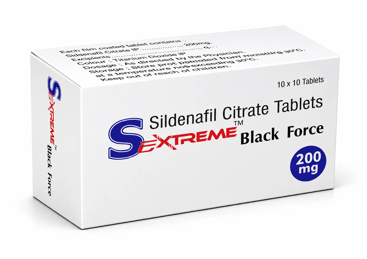 Sextreme Black Force (Sildenafil Citrate 200mg) | Global Bulk Supplier & B2B Exporter: USA, UK, Thailand, Australia, Singapore, Jamaica | Ernest Impex image 1