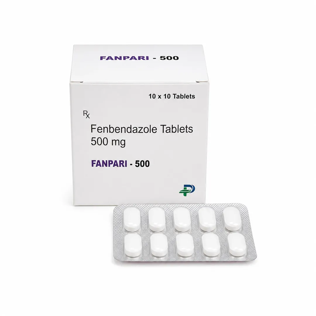 Fanpari 500mg (Fenbendazole) Tablets: High-Dose Veterinary Anthelmintic | Verified Pharmaceutical Ex image 1