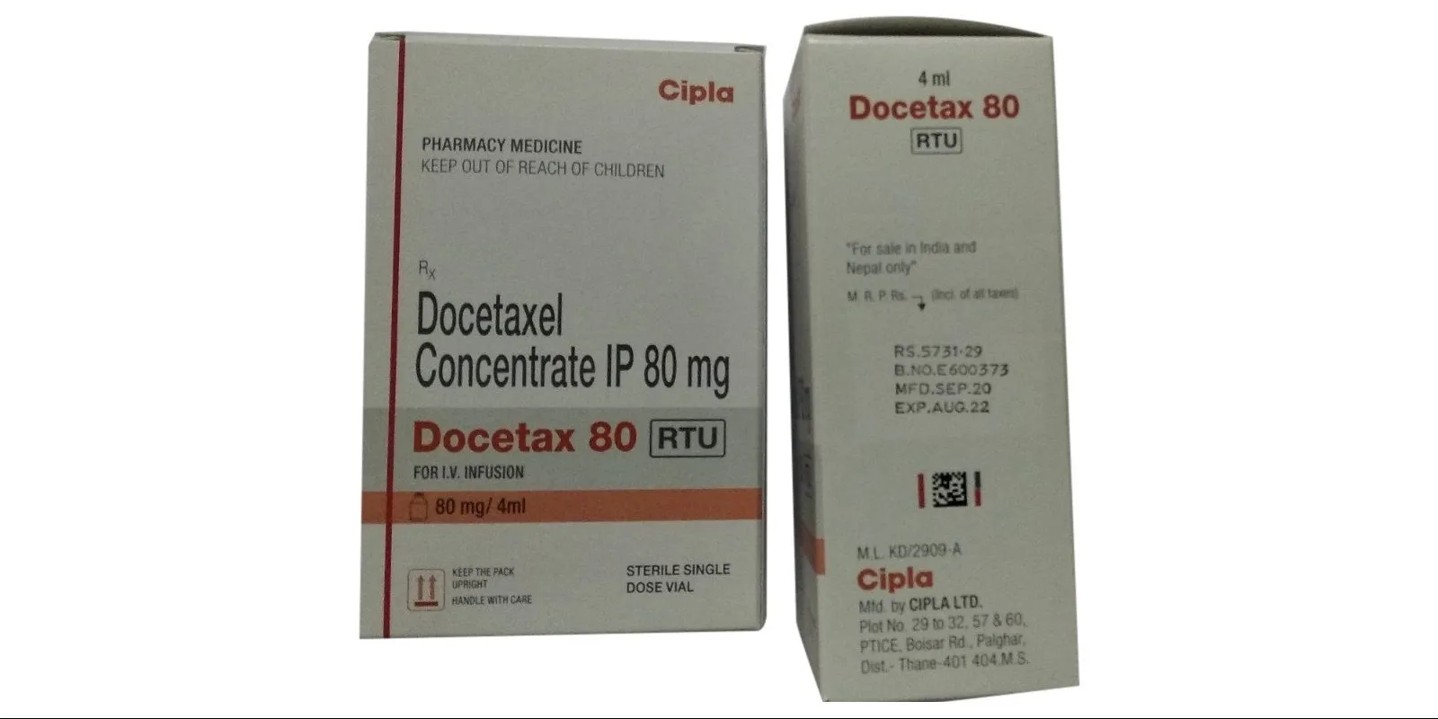 Docetaxel 80mg Injection Exporter India | Fast Global Supply