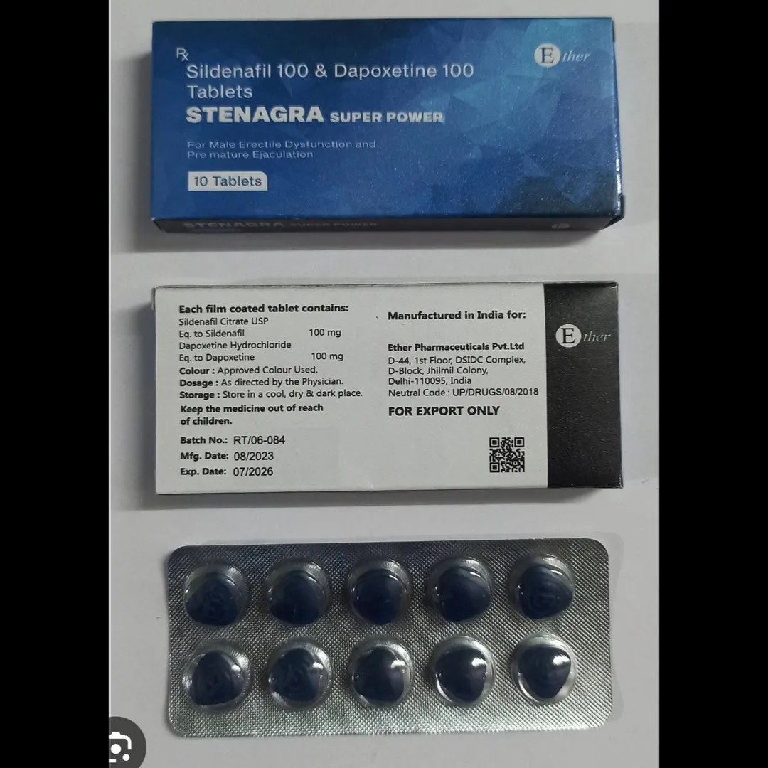 Sildenafil 100mg + Dapoxetine 100mg Tablets Exporter from India | Cordium Pharmaceuticals Pvt Ltd