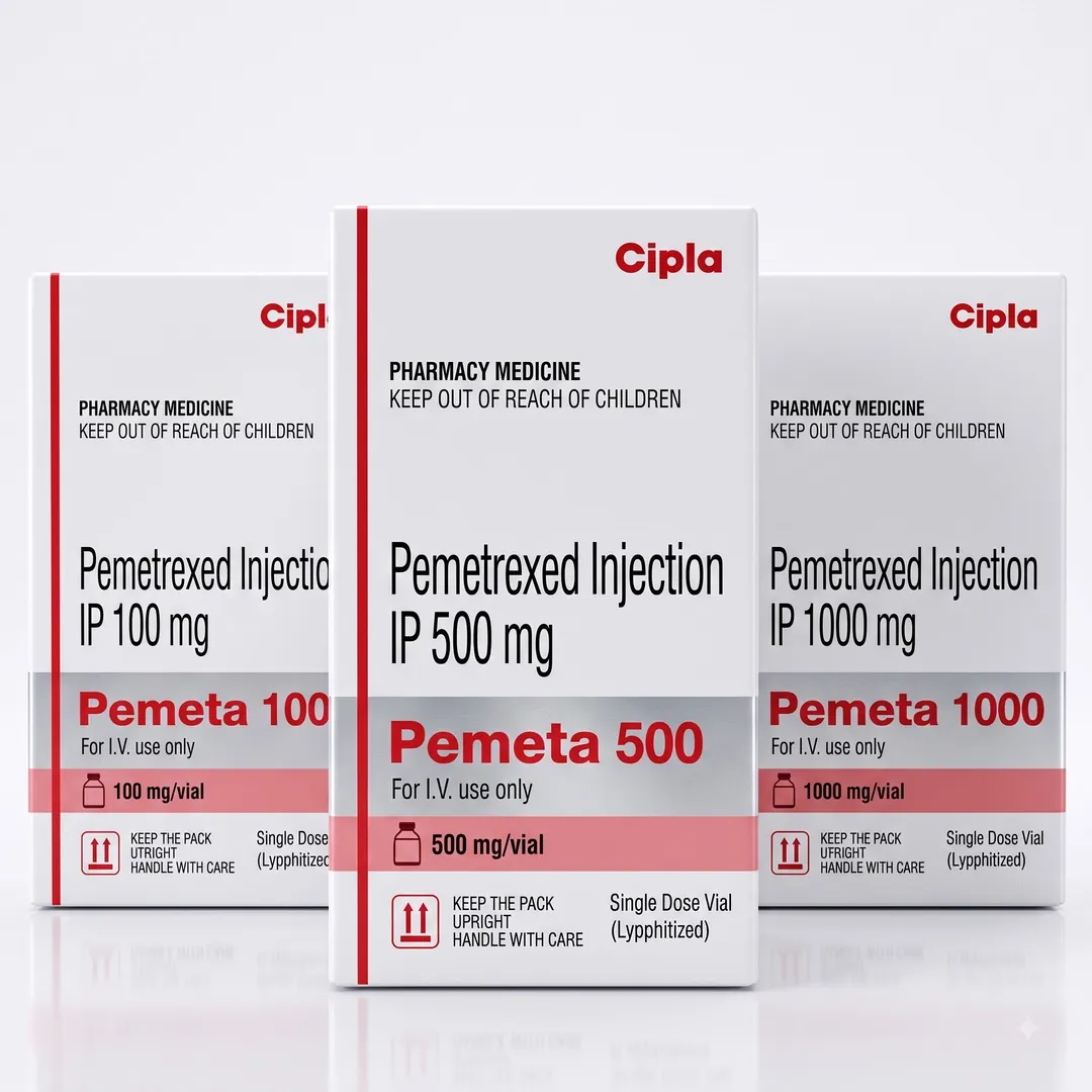 Pemetrexed Injections 100MG/500MG/1000MG Supplier & Distributor in India