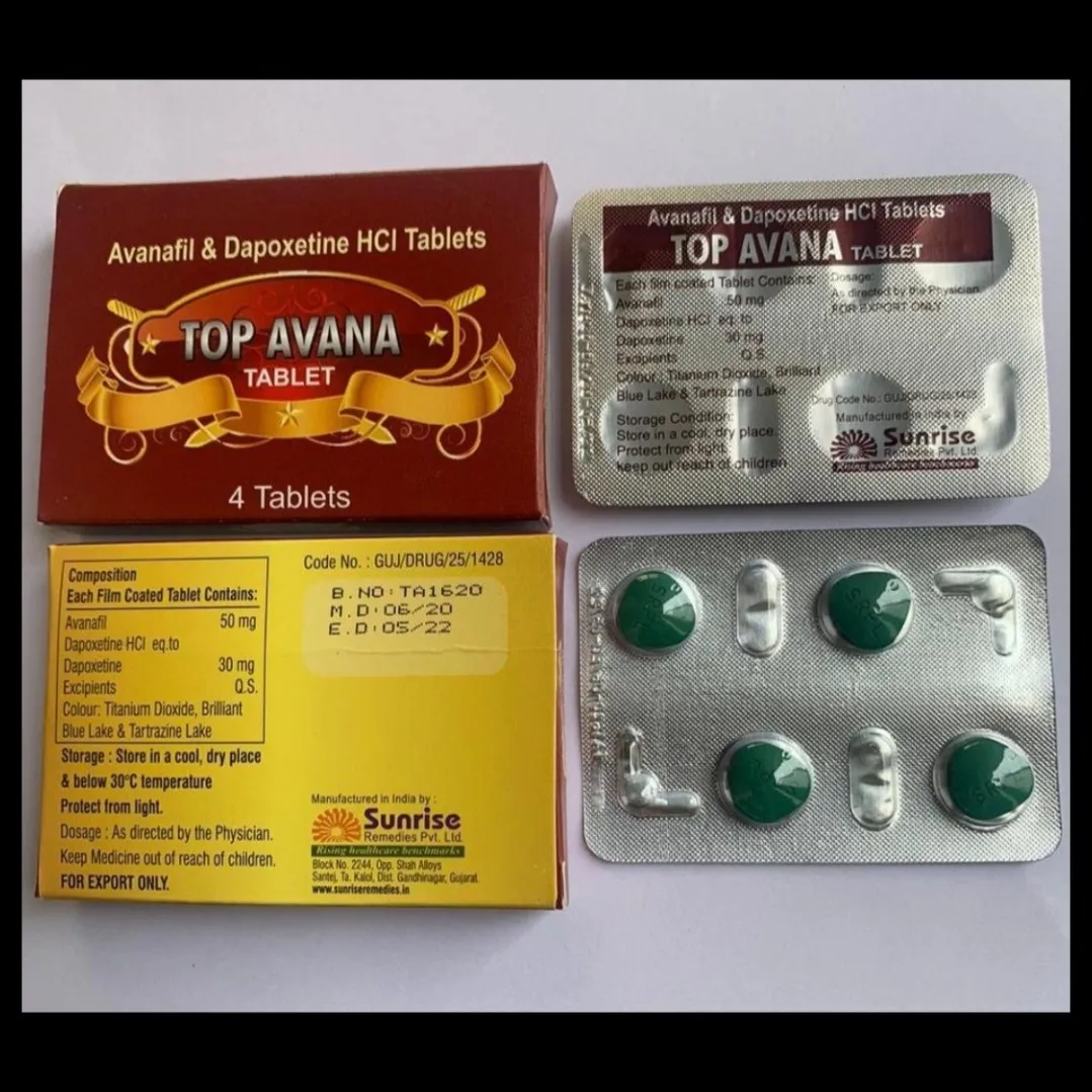 Avanafil 50 mg + Dapoxetine 60 mg Tablets