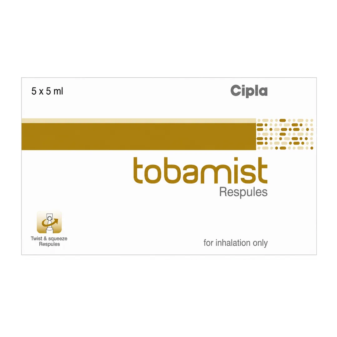 Tobamist Respules (Tobramycin 300mg/5ml) – Pharmaceutical Export Supplier from India