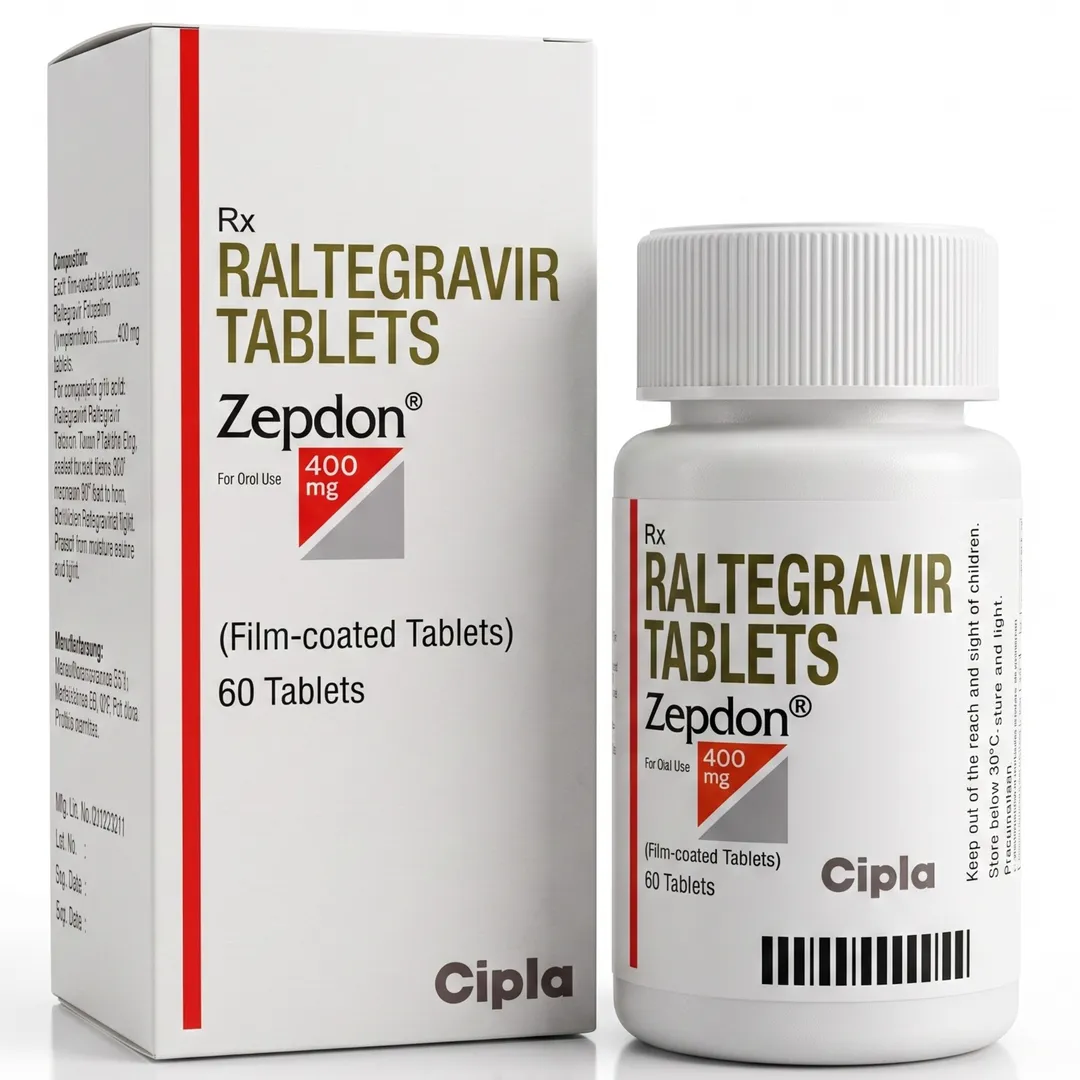 Zepdon (Raltegravir) 400 mg Tablets Exporter to Morocco, Kenya, Singapore, Australia & Canada