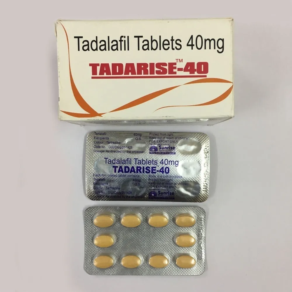 Tadarise 40 mg Tablets – Powerful ED Treatment | Trusted Global Exporter from India | Fast Delivery