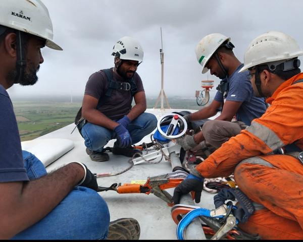 fixed anchorage fall arrester